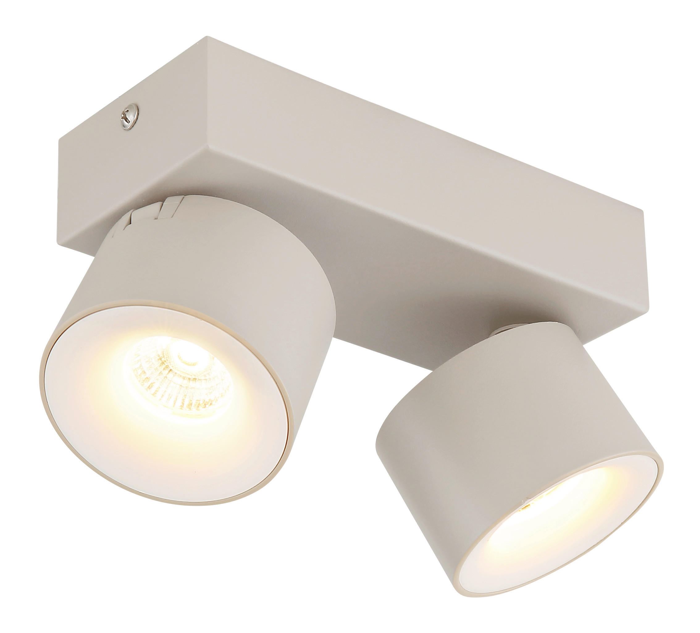 LED-STRAHLER 20.5/7.2/12 cm   - Transparent/Weiß, Design, Kunststoff/Metall (20.5/7.2/12cm) - Globo