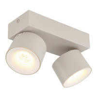 LED-STRAHLER 20.5/7.2/12 cm   - Transparent/Weiß, Design, Kunststoff/Metall (20.5/7.2/12cm) - Globo
