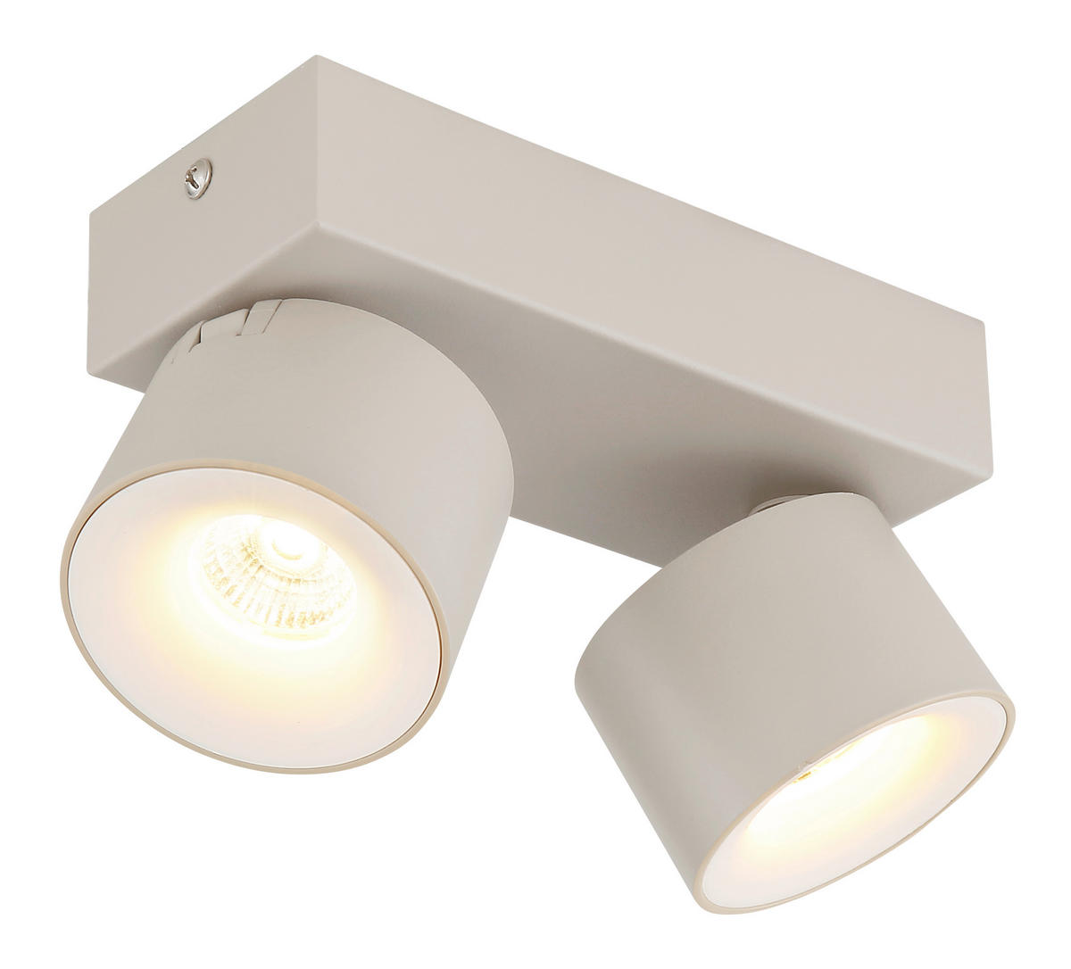 LED-STRAHLER 20.5/7.2/12 cm   - Transparent/Weiß, Design, Kunststoff/Metall (20.5/7.2/12cm) - Globo