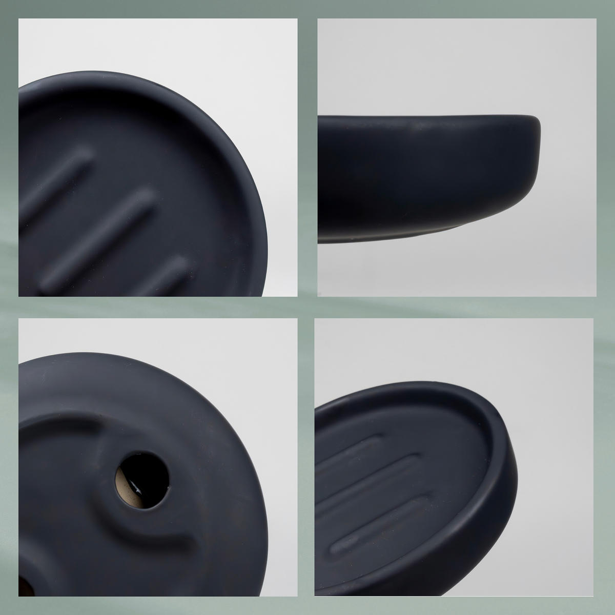 SEIFENSCHALE Keramik  - Schwarz, Basics, Keramik (11,5/3cm) - Kela