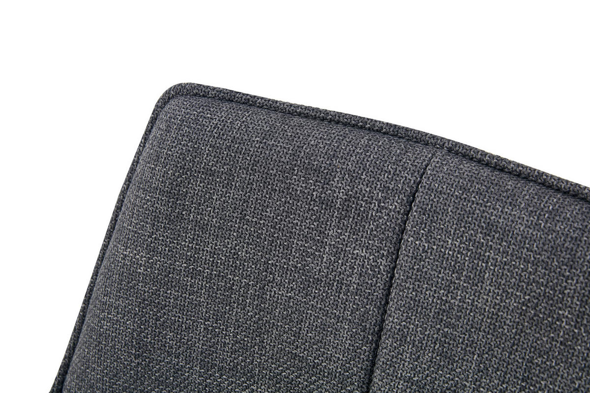 ARMLEHNSTUHL-SET 2 Stück  in Webstoff  - Anthrazit, MODERN, Textil/Metall (57/91/64cm) - MID.YOU