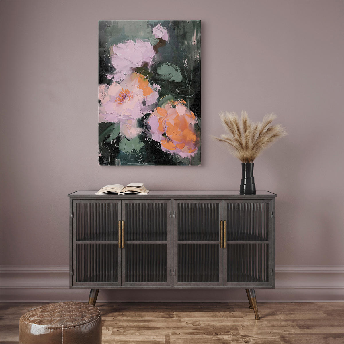 LEINWANDBILD Blumen 60/80 cm  - Multicolor, Basics, Holz/Textil (60/80cm)