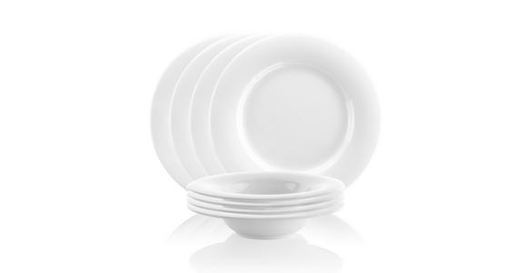 TAFELSERVICE Weiß 8-teilig  - Weiß, Basics, Keramik - Novel