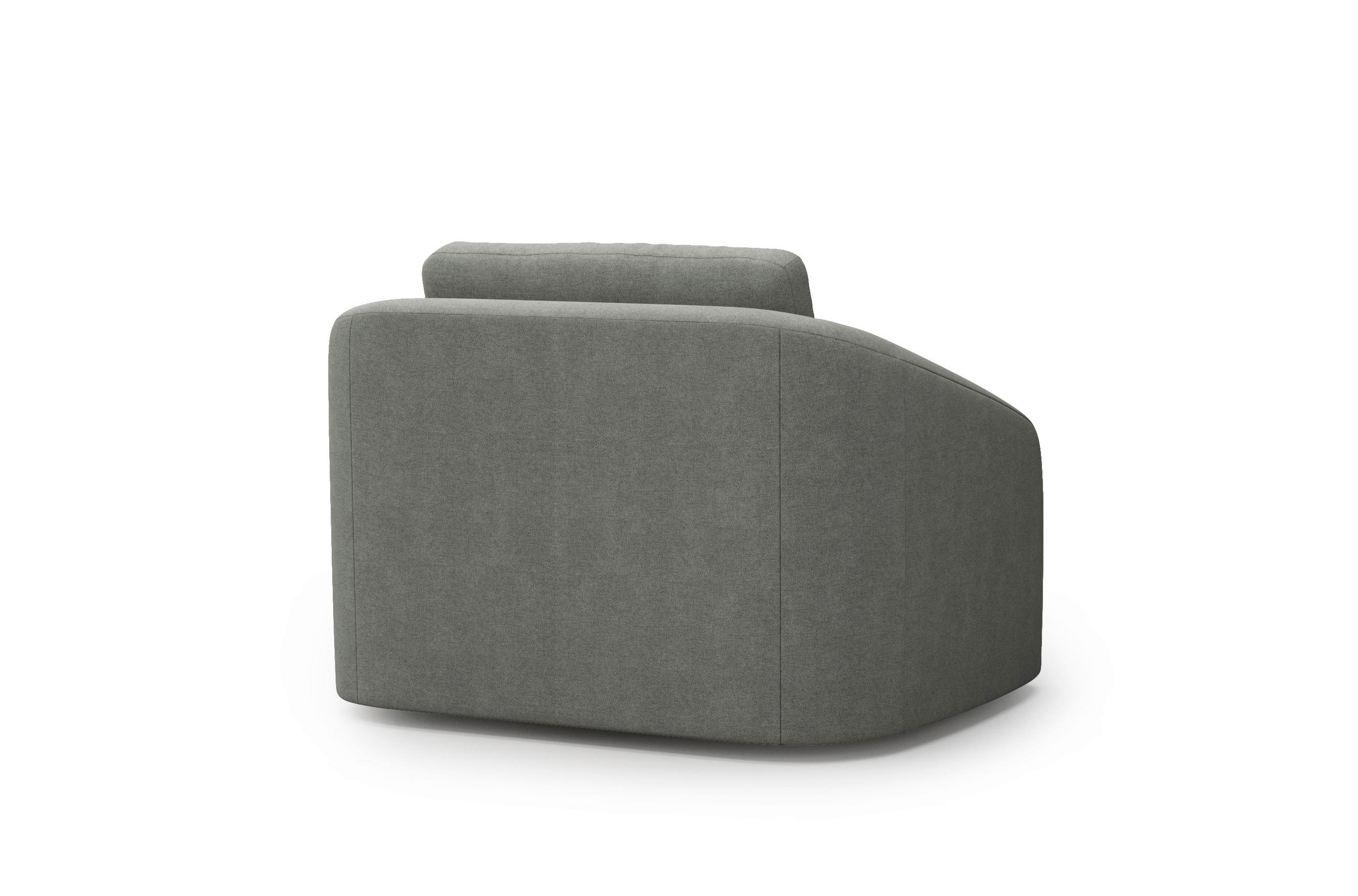 SESSEL in Mikrofaser Schlammfarben  - Schlammfarben/Schwarz, MODERN, Kunststoff/Textil (116/88/104cm) - Sit & More