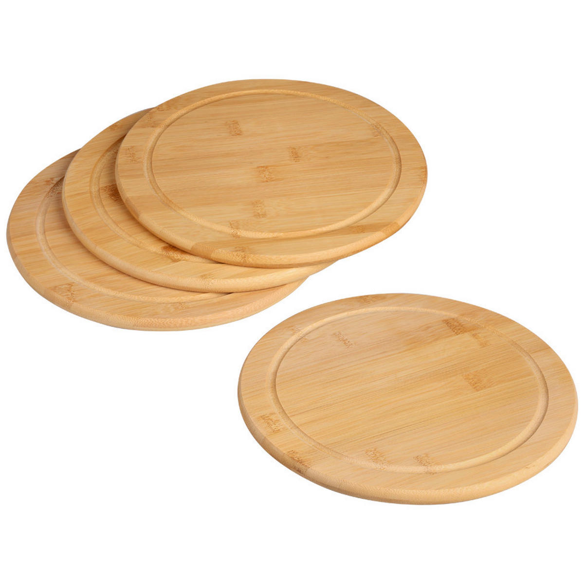 FLEISCHTELLER 4ER SET 25 cm  - Naturfarben, Basics, Holz (25cm) - Kesper