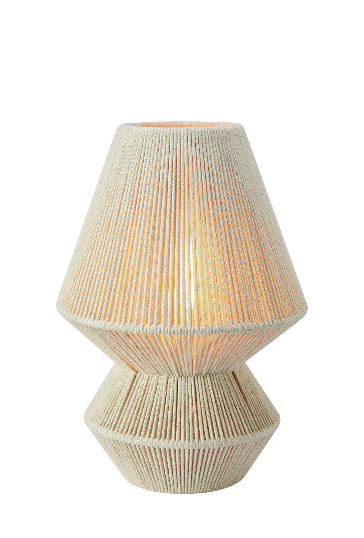 TISCHLEUCHTE RAZZO 24/35 cm   - Beige, Basics, Textil/Metall (24/35cm) - Markslöjd