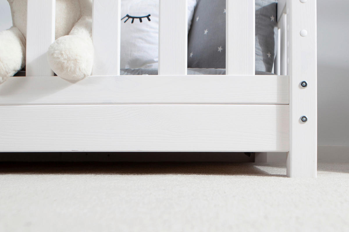 HAUSBETT 80/160 cm Weiss  - Weiss, Modern, Holz (80/160cm) - MID.YOU