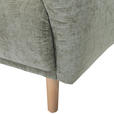 ECKSOFA Olivgrün Flachgewebe  - Buchefarben/Olivgrün, KONVENTIONELL, Holz/Textil (144/230cm) - Carryhome