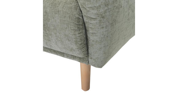 ECKSOFA Olivgrün Flachgewebe - Buchefarben/Olivgrün, KONVENTIONELL, Holz/Textil (144/230cm) - Carryhome