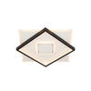 LED-DECKENLEUCHTE Richmond 35/35/6 cm   - Schwarz/Weiß, LIFESTYLE, Kunststoff/Metall (35/35/6cm) - Novel
