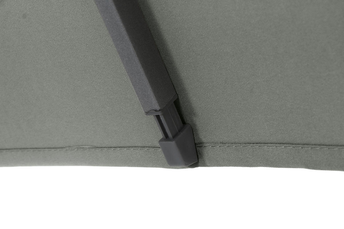 SONNENSCHIRM 300 cm  - Anthrazit/Olivgrün, KONVENTIONELL, Textil/Metall (300/200cm) - Siena Garden