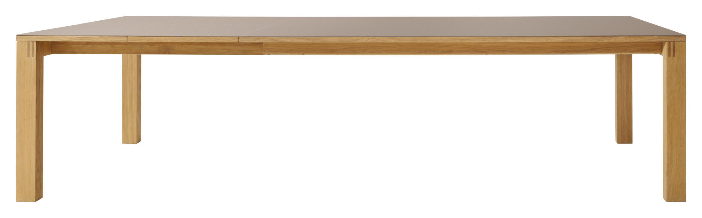 ESSTISCH in Holz, Glas 160(260)/100/75 cm  - Taupe/Eichefarben, Design, Glas/Holz (160(260)/100/75cm) - Team 7