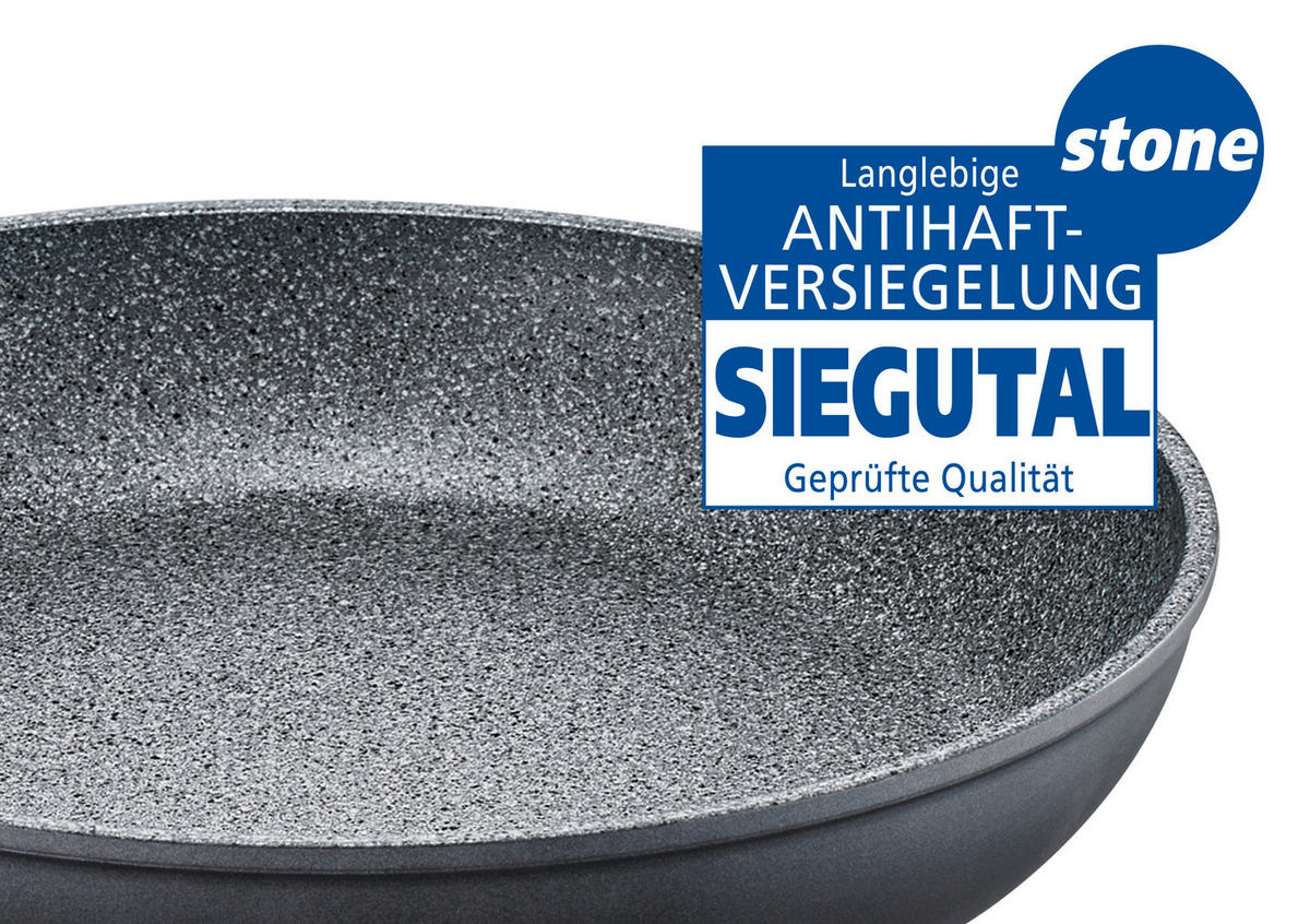 BRATPFANNE ALPHA PTFE-Antihaftbeschichtung 24 cm  - Grau, Basics, Metall (24cm) - Schulte Ufer