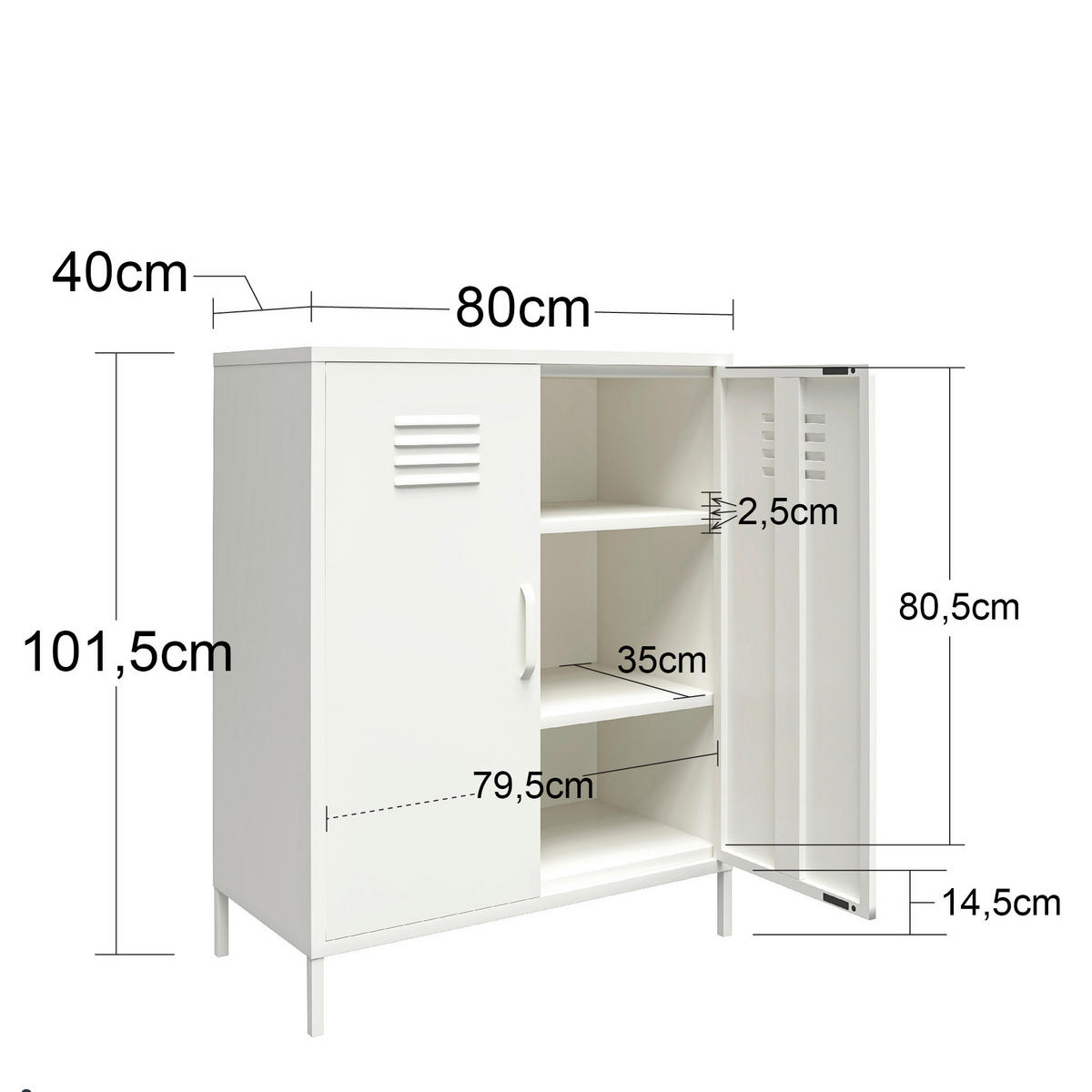 HIGHBOARD Mission District  in 40/102/80 cm  - Pink, Design, Metall (40/102/80cm) - MID.YOU