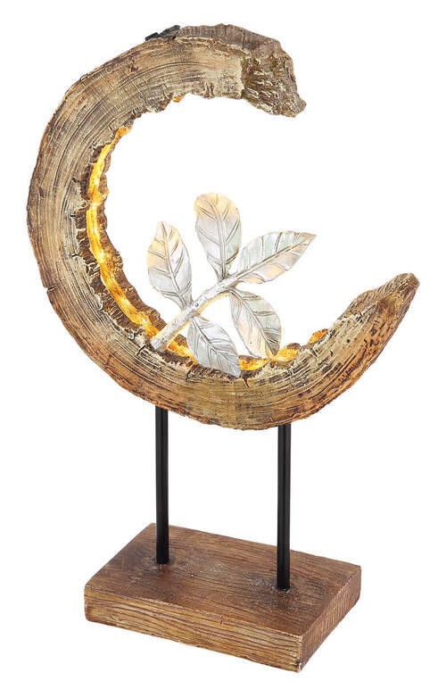 SOLARLEUCHTE - Silberfarben/Schwarz, Design, Kunststoff/Metall (24/10/52cm) - Globo
