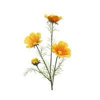 FLOARE ARTIFICIALĂ - galben/verde, Basics, plastic (17/17/64cm)