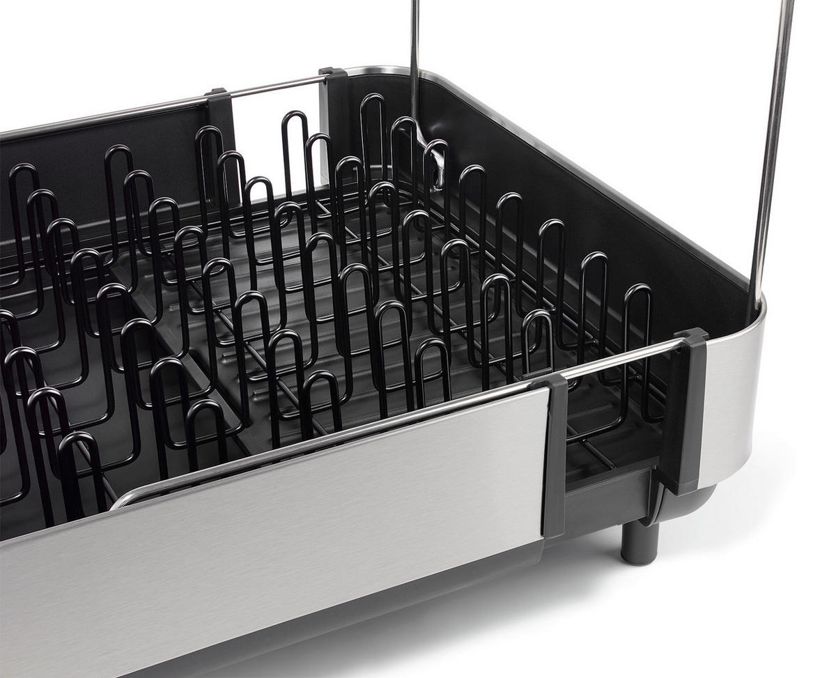 OCEĐIVAČ POSUĐA Extend  - boja nerđajućeg čelika/crna, Osnovno, metal/plastika (35,5-68/35,5/17cm) - Joseph Joseph