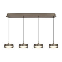 LED-HÄNGELEUCHTE Valensole 105/150/17,5 cm  - Bronzefarben, Design, Metall (105/150/17,5cm)