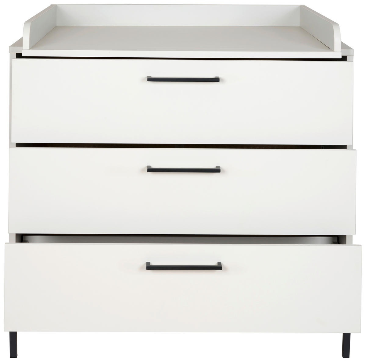 WICKELKOMMODE Milan Grau  - Anthrazit/Grau, Basics, Holzwerkstoff/Metall (101/91/101/45/77cm) - Jimmylee
