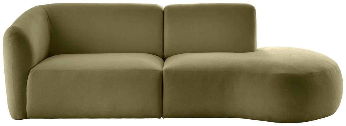 Freisteller von Livetastic ECKSOFA Jesi Grün Mikrofaser.