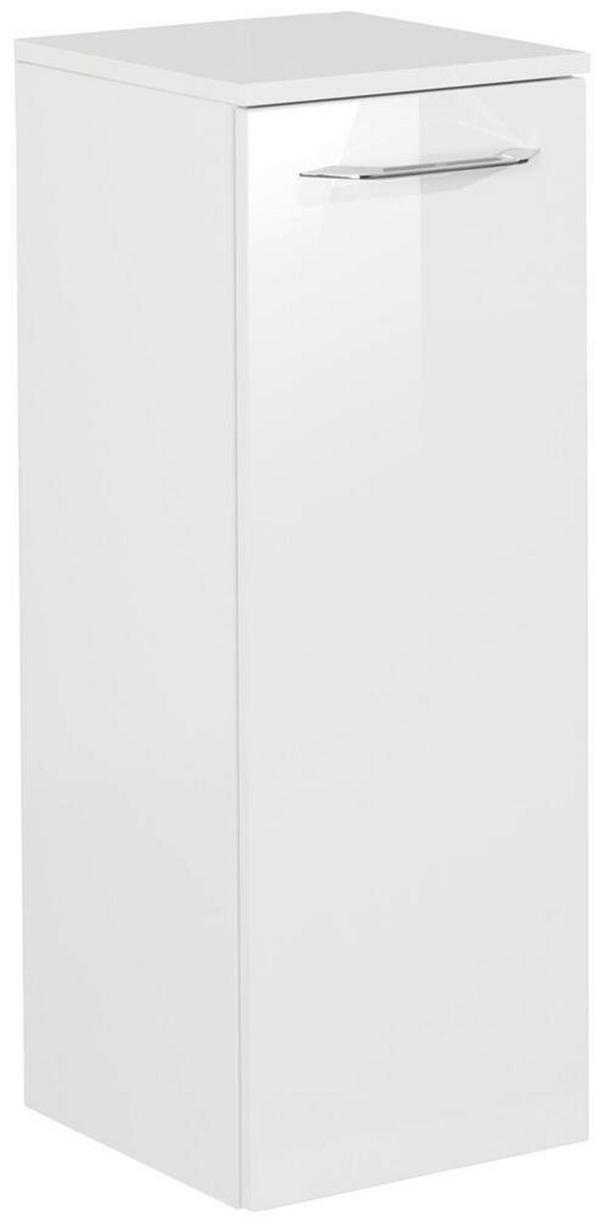 MIDISCHRANK 30,5/81/32 cm  - Alufarben, MODERN, Glas/Holzwerkstoff (30,5/81/32cm) - MID.YOU