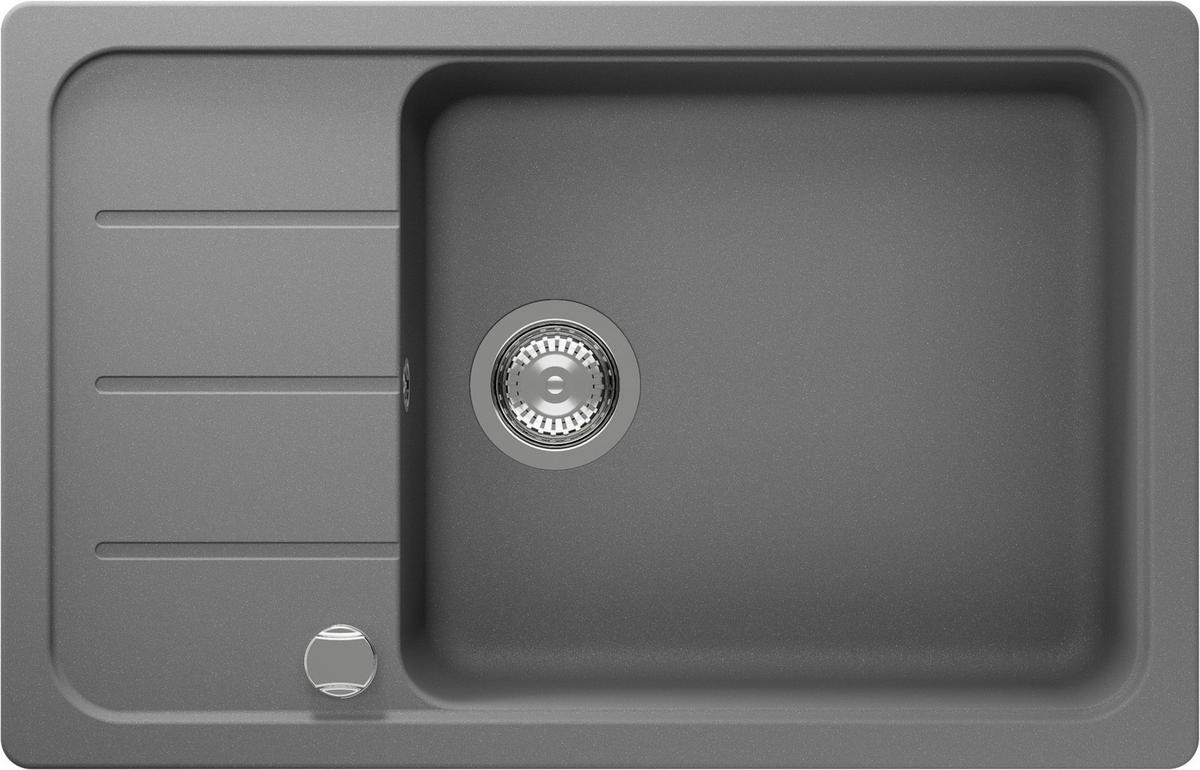 SPÜLE FOMD100LSAGCR  - Hellgrau, Basics, Stein (78/29,9/50cm) - Schock