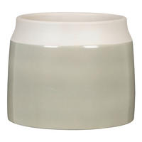 BLUMENTOPF  - Salbeigrün, Basics, Keramik (25/25/21cm)