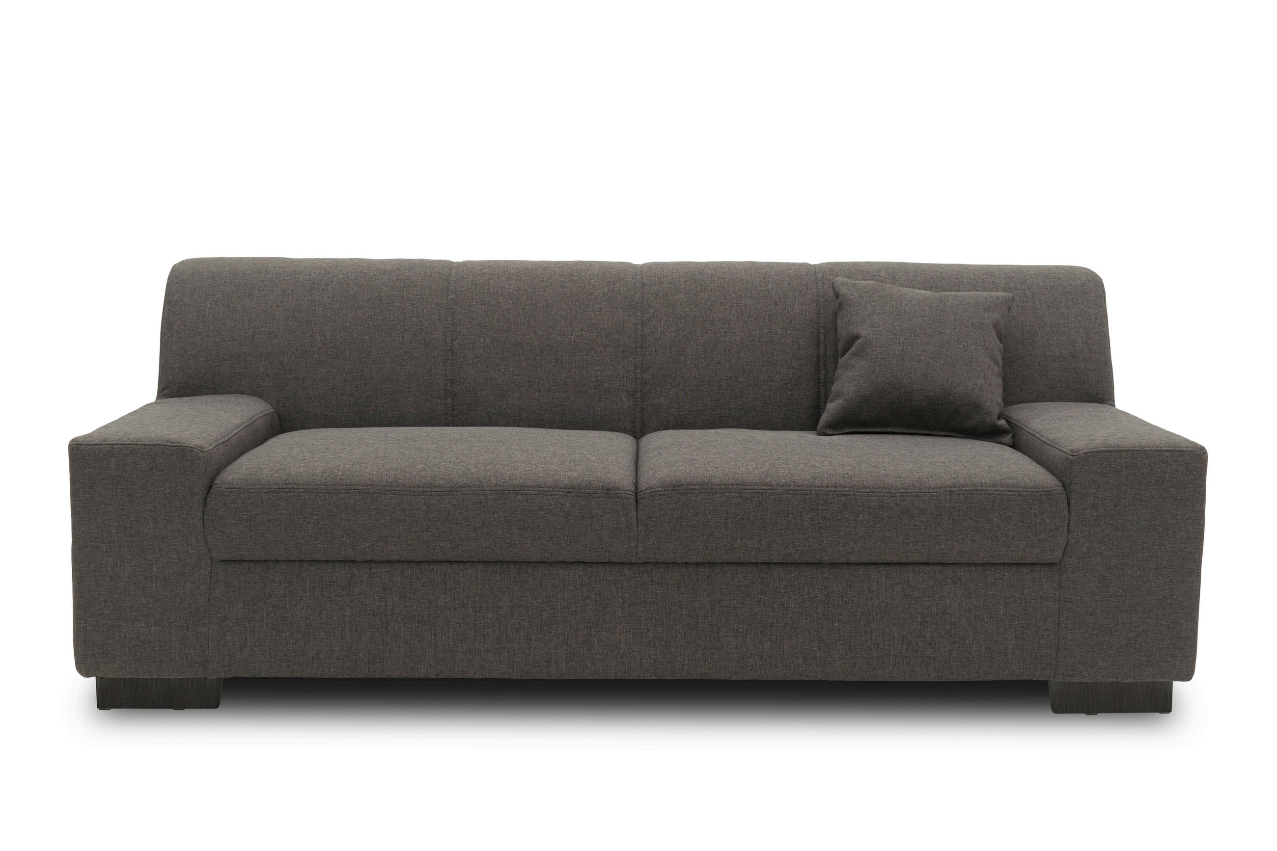 2-Sitzer-Sofa Norma Schwarz/Braun Webstoff