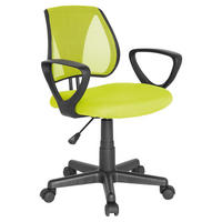 OTOČNÁ STOLIČKA PRE MLÁDEŽ, zelená - čierna/zelená, Basics, plast (58/75-92/45cm) - MID.YOU