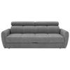 SCHLAFSOFA Flachgewebe Grau  - Schwarz/Grau, KONVENTIONELL, Textil/Metall (227/86-100/99cm) - Milino