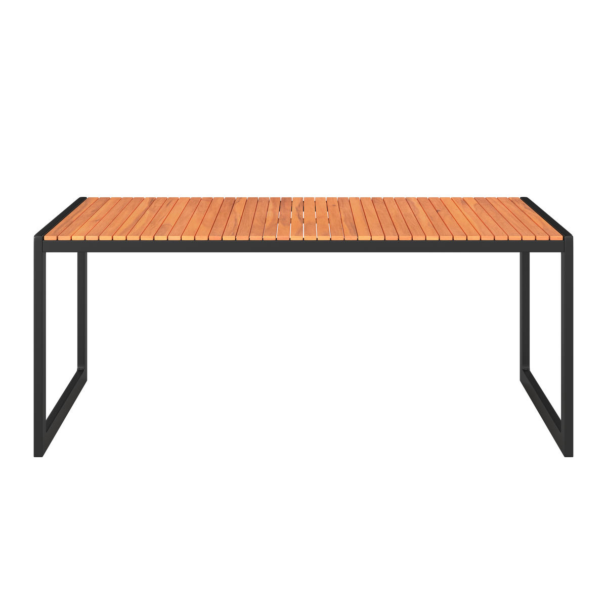 STOL VRTNI     prirodne boje, crna  drvo, metal  - prirodne boje/crna, Moderno, drvo/metal (180/90/75cm) - Ambia Garden