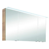 OMARA Z OGLEDALOM 120,4/70/17 cm  - barve hrasta, Konvencionalno, steklo/leseni material (120,4/70/17cm) - Sadena