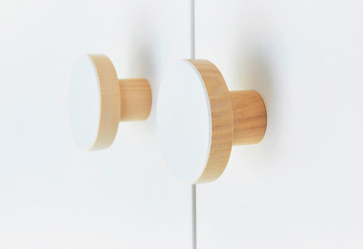 BABYZIMMER PINOLINO ROUND  - Ahornfarben/Weiß, Design, Holzwerkstoff - Pinolino