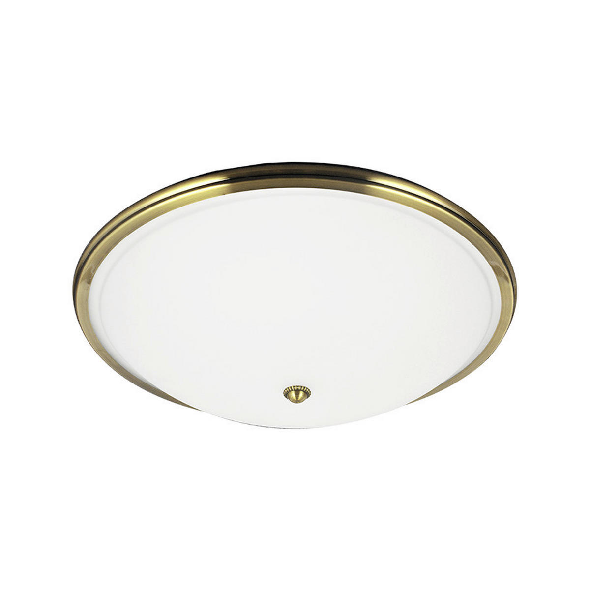 LED MENNYEZETI LÁMPA - aranyszínű/fehér, Basics, üveg/fém (40cm)