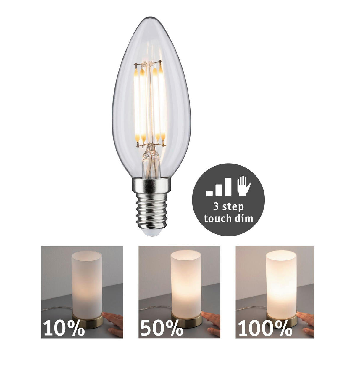 LED-LEUCHTMITTEL   E14 1x5W W 432 lm  - Klar, Basics, Glas (3,5cm) - Paulmann