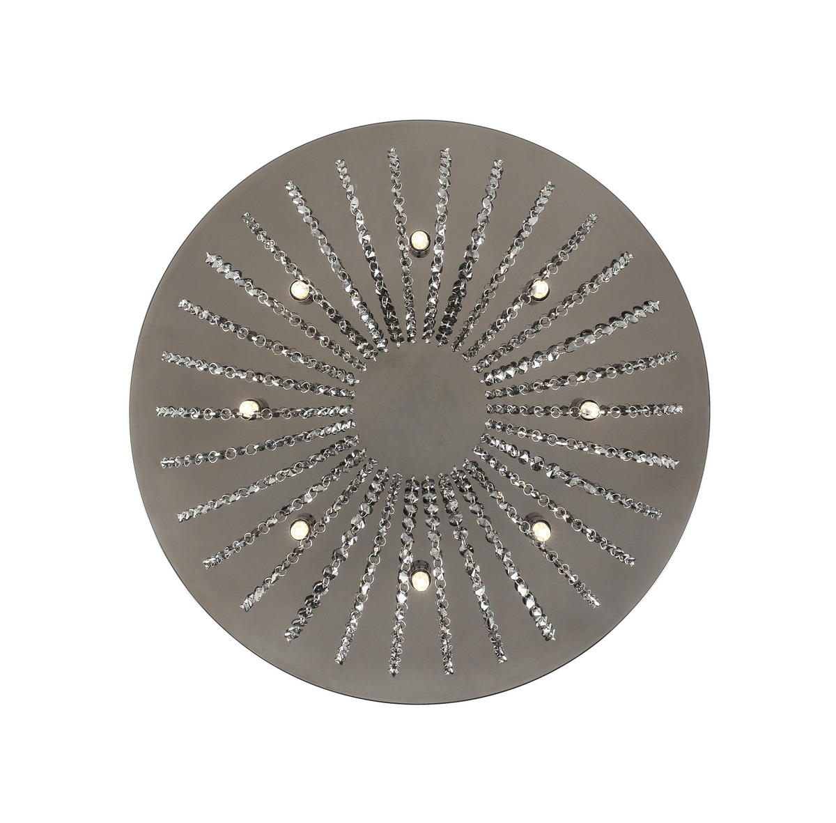 STROPNÉ SVIETIDLO, 60/13,5 cm  - čierna/chrómová, Design, kov/plast (60/13,5cm) - Novel