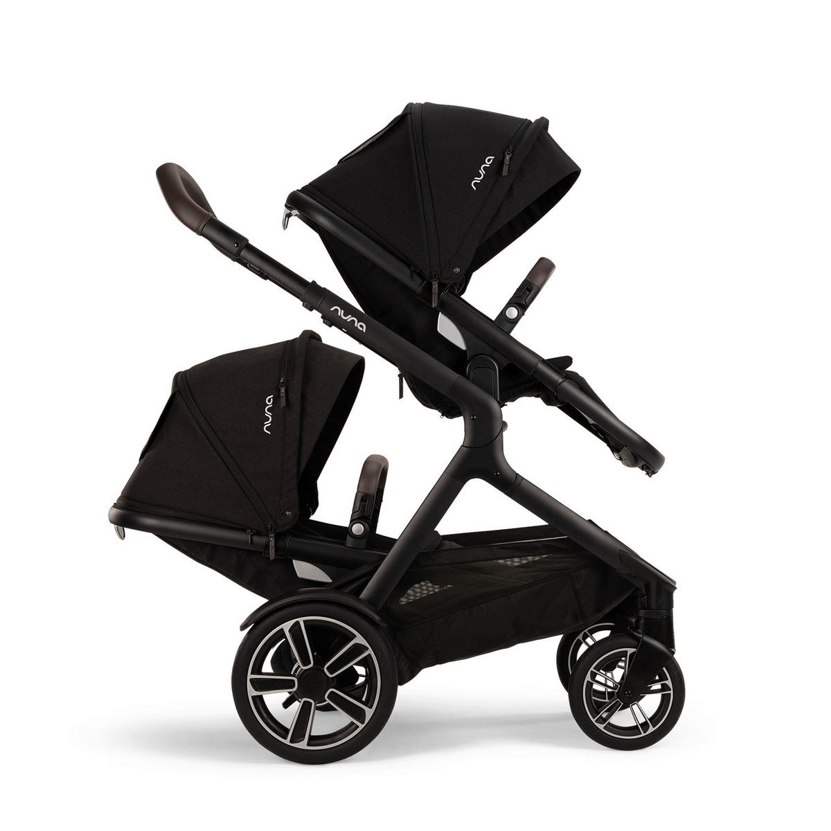 GESCHWISTERSITZ Demi Next  - Schwarz, Basics, Textil/Metall (24/42/91cm) - Nuna