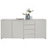 SIDEBOARD 200/83/38 cm - Hellgrau/Schwarz, Design, Holzwerkstoff (200/83/38cm) SIDEBOARD 200/83/38 cm - Hellgrau/Schwarz, Design, Holzwerkstoff (200/83/38cm)