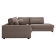 ECKSOFA Braun Cord  - Schwarz/Braun, KONVENTIONELL, Kunststoff/Textil (314/250cm) - Carryhome