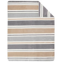 DOMÁCÍ DEKA, bavlna, 150/200 cm - šedá/bílá, Basics, textil (150/200cm) - Ibena