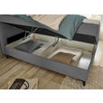 BOXBETT 120/200 cm  in Dunkelgrau  - Dunkelgrau, Basics, Holzwerkstoff/Textil (120/200cm) - Xora