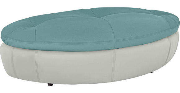 HOCKER in Textil Grau, Grün - Schwarz/Grau, Design, Kunststoff/Textil (155/47/78cm) - Hom`in