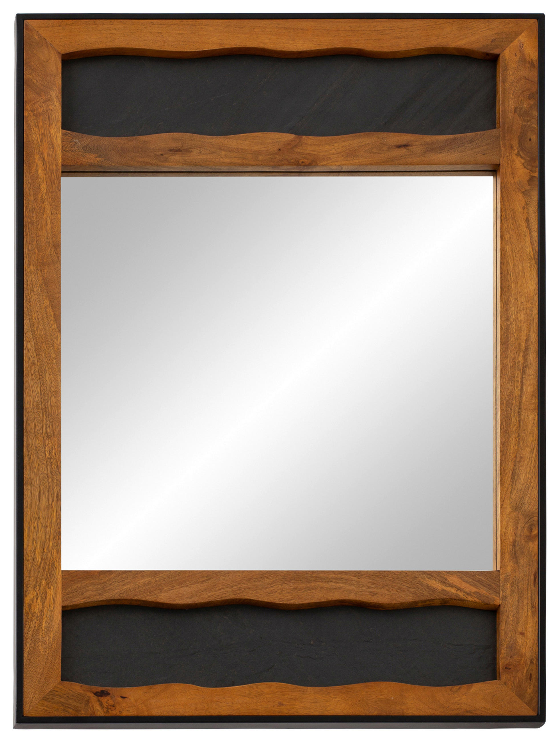 WANDSPIEGEL 72/102/3 cm    in rechteckig  - Braun, LIFESTYLE, Glas/Holz (72/102/3cm) - MID.YOU