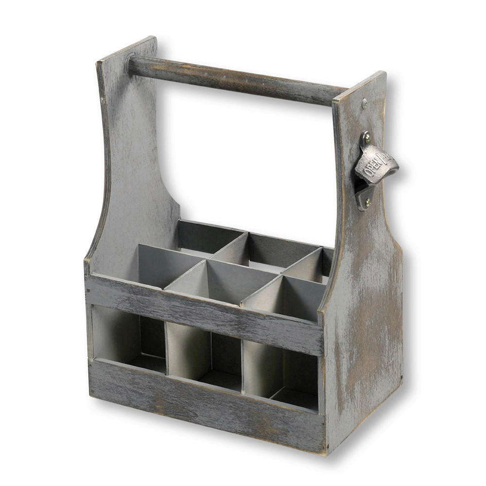 FLASCHENTRÄGER  31/20/35 cm  - Grau, Basics, Holz (31/20/35cm) - Kesper