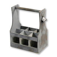 FLASCHENTRÄGER  31/20/35 cm  - Grau, Basics, Holz (31/20/35cm) - Kesper