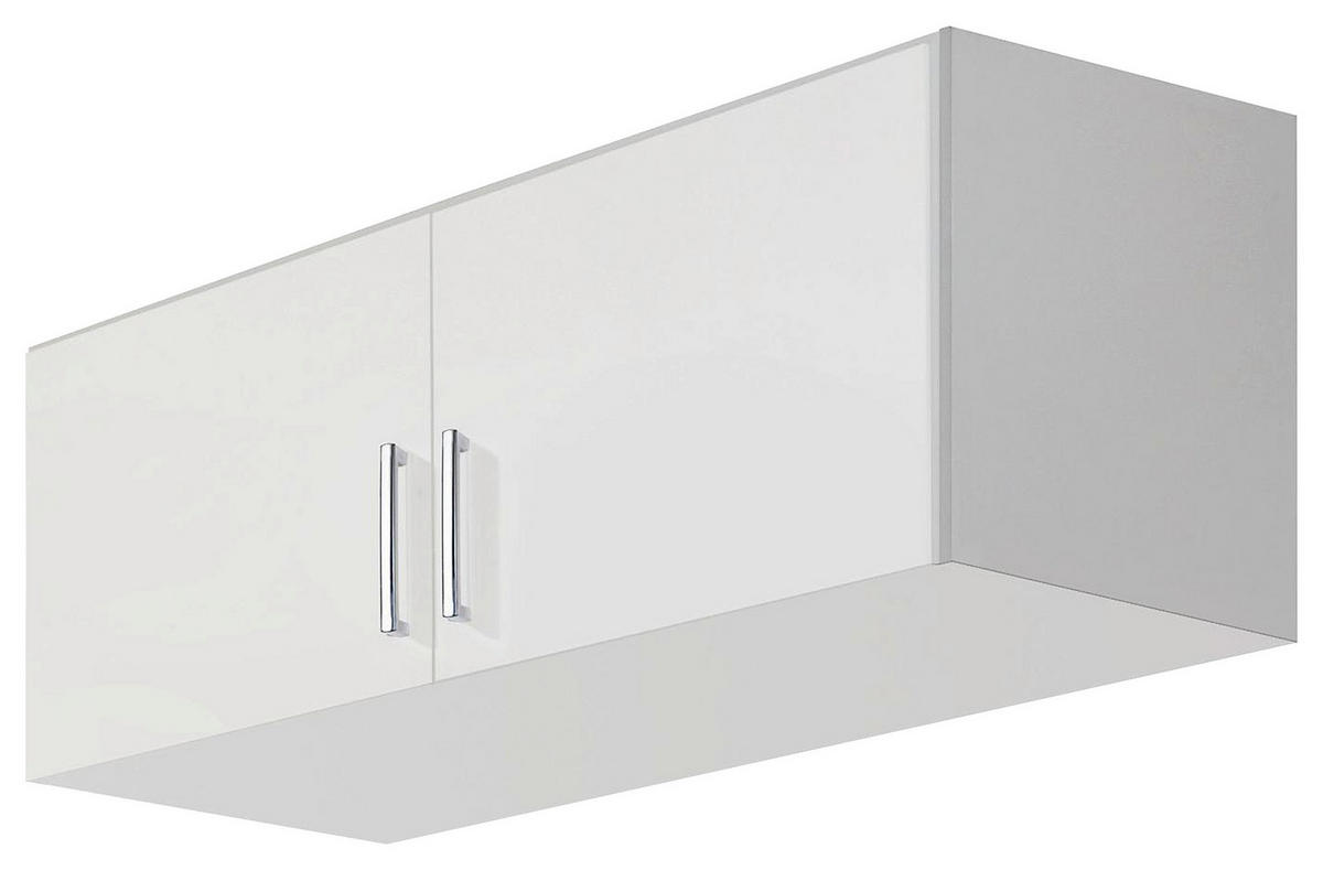 NÁSTAVEC NA SKŘÍŇ, bílá, vysoce lesklá bílá, 91/39/54 cm - bílá/barvy hliníku, Design, kompozitní dřevo/plast (91/39/54cm) - Carryhome