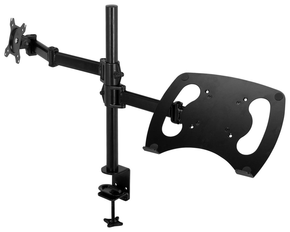 MONITOR-HALTERUNG Metall Schwarz  - Schwarz, Basics, Metall (88/60/8cm) - MID.YOU