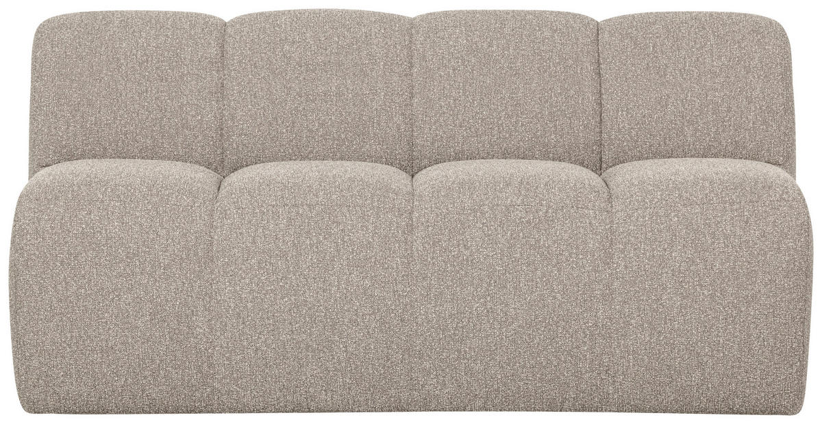 SITZBANK in Textil Beige  - Beige/Schwarz, MODERN, Kunststoff/Textil (164/83/73cm) - Livetastic