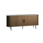 SIDEBOARD 180/76/45 cm  - Eiche dunkel/Schwarz, Trend, Holz/Holzwerkstoff (180/76/45cm) - Xora