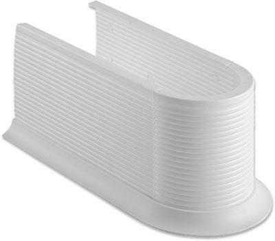 MASCĂ PENTRU SIFON 13,2/11,5/26,5 cm  - alb, Basics, plastic (13,2/11,5/26,5cm) - Xora